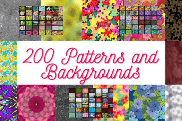 200 Patterns and Backgrounds