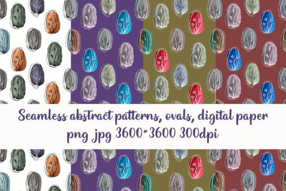 Abstract Seamless Patterns Watercolor