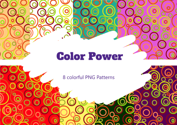 Color Power Patterns Spanish: Una Colección de Patrones Otoñales en PNG