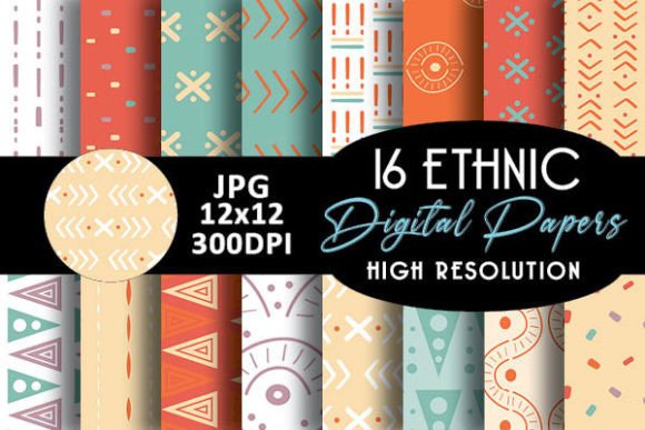 Coral Ethnic Digital Papers Patterns: A Practical Guide for Creative Professionals and Hobbyists