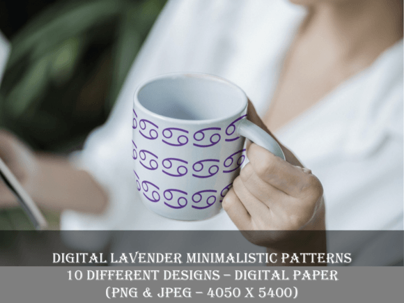 Digital Lavender Minimalistic Patterns: Versatile, High-Resolution Designs for Creative Professionals and DIY Enthusiasts