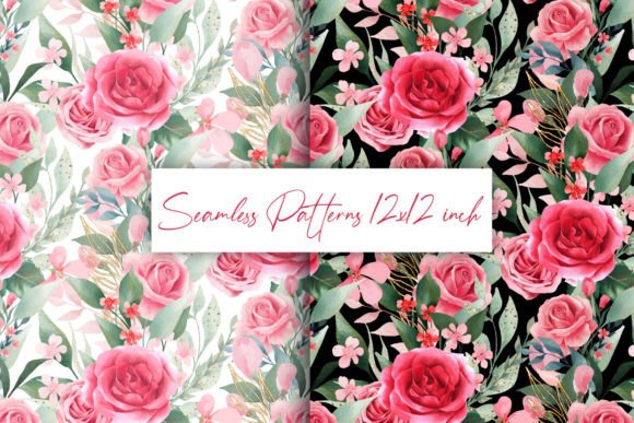 Summer Blossom. Floral Seamless Patterns