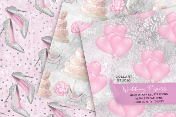 Wedding Patterns, Digital Papers: Hand-Drawn Originality for Modern Creators
